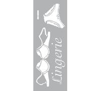 Pochoir 15 X 40 Cm Lingerie