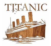 Pochoir 28 x 28 cm en plastique mylar paquebot Titanic