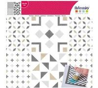 Pochoir 30 x 30 cm - Carreaux & croix - Artemio Multicolore G