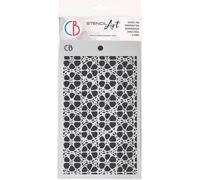 pochoir 3D 22x24cm - Ciao Bella - Motif Filigrane Vintage
