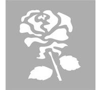 Pochoir 8 x 8 cm rose - graine créative Rose G