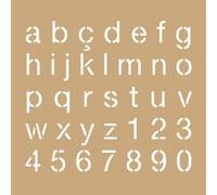 Pochoir 8"X8" Kraft Alphabet