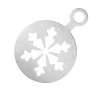Pochoir à café pour café latte art, pochoirs de latte en acier inoxydable de 4,72 pouces | Moules d'art réutilisables pour café latte pour décorer les flocons d'avoine, les cupcakes, les gâteaux, la