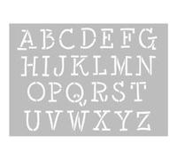 Pochoir à lettres majuscules Gris G