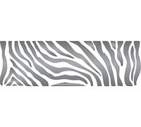 Pochoir à rayures zèbre - 35,5 x 11,5 cm (M) - Pochoirs réutilisables pour la peinture d'animaux africains et sauvages