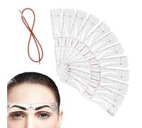 Pochoir à sourcils 12 pièces réutilisables avec sangle, outil de