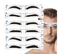 Pochoir À Sourcils - Carte Guide Pour Sourcils Adaptée Aux Débutants, Aide À La Mise En Forme De La Mode, Aide Au Positionnement Rapide Du Maquillage, Modèle De Style Facial Réutilisable | Pour La Pra