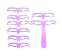 Pochoir à sourcils Réutilisable Lavable | Kit de 8 formes pour sourcils pour femme, fille, débutante, Pour Femmes Filles Débutantes Maison Salon Rendez-vous Fête