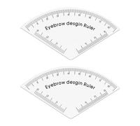 Pochoir à sourcils symétrique pour tous les types de visage Utilisation domestique sans effort Outil de conception de sourcils toxiques