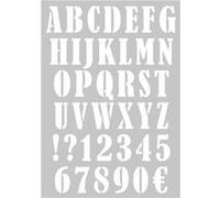 Pochoir a3 alphabet chif signe - artémio G