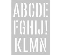 Pochoir a3 alphabet geant 2 f - artémio G
