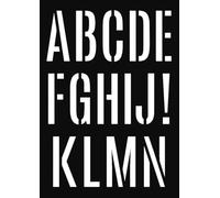 Pochoir A3 Alphabet Géant 2 Feuilles