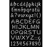 Pochoir A4 Alpha Majus/Minus