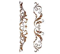 Pochoir A4 en plastique mylar 2 frises baroque