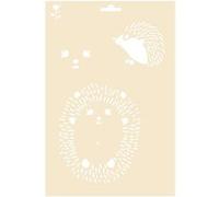 Pochoir A4 - hérissons Multicolore G