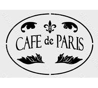 Pochoir a4 shabby chic pour schokopulver coussin du style français, young schwinn design poignée de meuble/tissu/verre-schriftbänder wiederaufklebbare mylar (22)