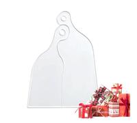 Pochoir acrylique pour le travail du bois - Outil de guide de pochoir en acrylique transparent pour bricolage - Accessoire de travail du bois - Pochoir de défonceuse - Planche de charcuterie - Plateau