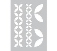Pochoir adhésif - 29 x 20 cm - Géométrie florale - Graine créative G