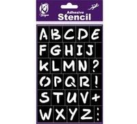 Pochoir adhésif Alphabet 12x18 cm lettre haut 20.5 mm - Ki-Sign