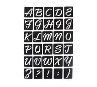 Pochoir Adhésif Alphabet Script 14x20 Cm