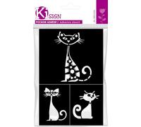Pochoir adhésif - Chat - 12x18 cm - Ki-Sign