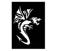 Pochoir Adhésif Dragon 2 7x10 Cm - Ki-Sign