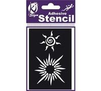Pochoir adhésif maya soleil 7x10 cm - ki-sign G