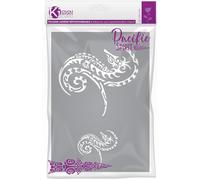 Pochoir adhésif pour tissu Hippocampe maori A4