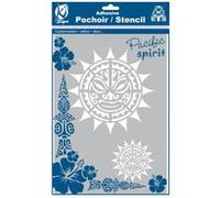Ki-Sign Pochoir adhésif pour Tissu Soleil Maori A4