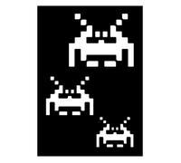 Pochoir Adhésif Space Invader 7x10 Cm