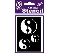 Pochoir Adhésif Yin Et Yang 7x10 Cm