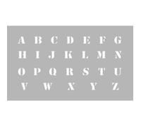 Pochoir Alphabet hauteur lettres 13 mm