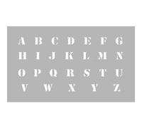 Pochoir Alphabet hauteur lettres 13 mm