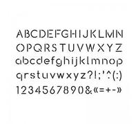 Pochoir Alphabet Pour Carterie 10x15 Cm