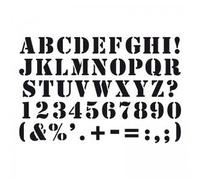 Pochoir Alphabet Pour Carterie 10x15 Cm