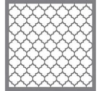 Rayher Pochoir Alvéoles classiques 30,5x30,5cm en polyester, gris, 38968000
