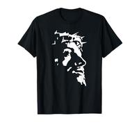 Pochoir amusant avec visage de Jésus Christ avec couronne d'épines T-Shirt