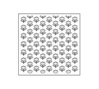 Pochoir - ARTEMIO - Fleurs - 15 x 15 cm - Scrapbooking - Customisation textile