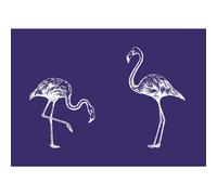 Pochoir Autocollant Spécial Textile A5 Flamand Rose +Spatule