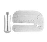 Pochoir auxiliaire manuel pour cuir - Règle de distance de frappe en acier inoxydable - Règle de distance de coupe - Règle de poinçonnage auxiliaire en acier inoxydable - Bricolage du cuir - Distance