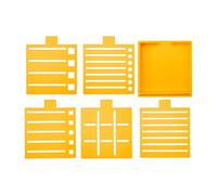 Pochoir avec base et modèles pour notes mémo