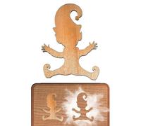 Pochoir avec empreinte de Noël | Pochoir d'empreinte de Noël - pour empreintes en bois pour sols, modèle de sol de Noël, motif d'empreintes digitales, décoration de fenêtre