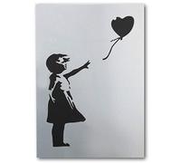 Pochoir Banksy pour fille au ballon - Format A3 (26 x 37 cm) - Décoration d'intérieur