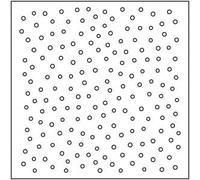 Pochoir Blanc Pois - 15x15 Cm