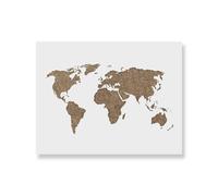 Pochoir carte du monde A1