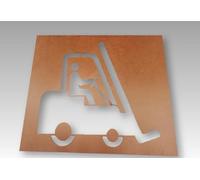 Pochoir CHARIOT ELEVATEUR pour marquage au sol