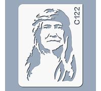 Pochoir chef indien Cochise - Taille XL feuille 388x499 mm