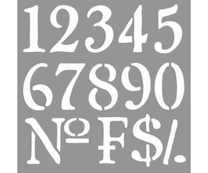 Pochoir Chiffres, 30,5x30,5cm, 1 Pce