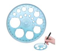 Pochoir circulaire, pochoir de dessin technique, gabarit de perforation, pochoir parabolique, pochoir mathématique, gabarit de quilling multifonctionnel, règles de mesure, gabarit circulaire pour