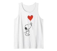 Pochoir Classique Peanuts Snoopy pour Saint-Valentin Motif cœur Débardeur